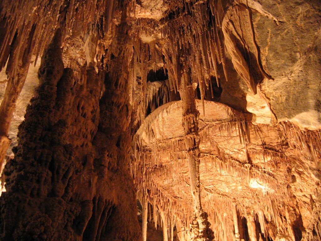 The Gothic Palace inside Lehman Caves at Great Basin National Park, a top ten national park to visit in spring