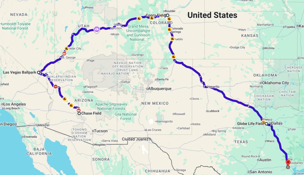 MLB 2026 Phase 1 - The Ultimate 2026 Major League Baseball Road Trip