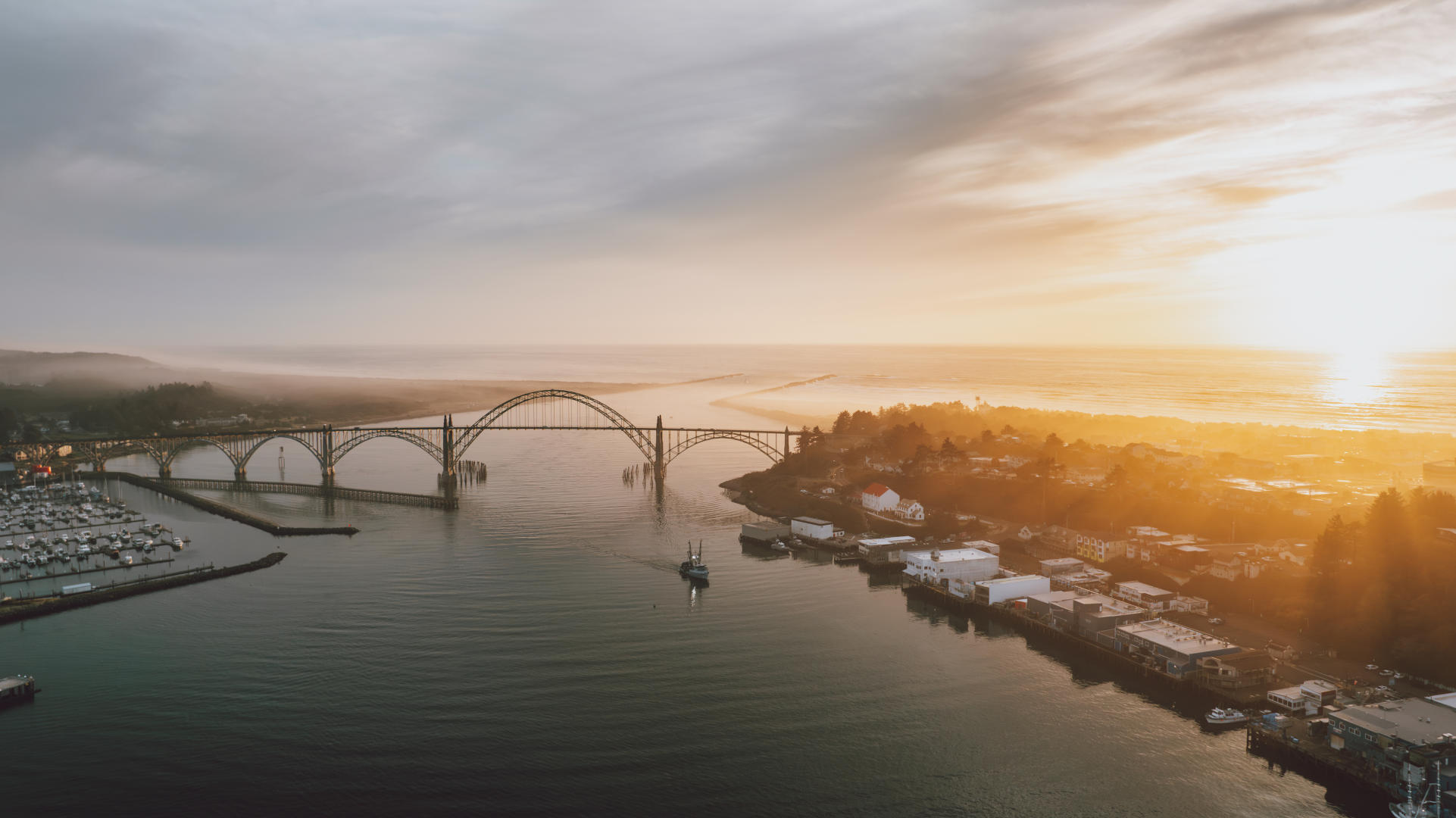 Discover Newport Yaquina Bay Bridge Sunset Travis Thompson - The Helpful Guide on Things to Do in Newport, Oregon!